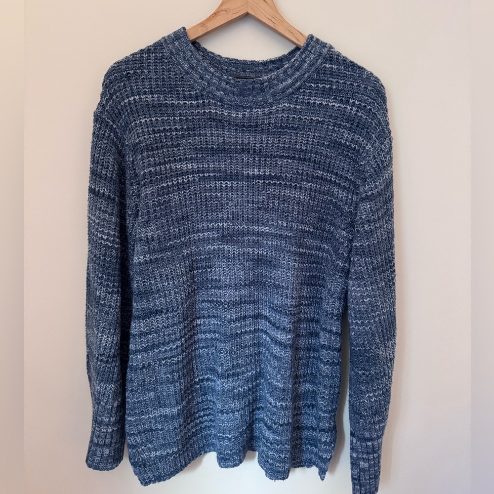 Dip Heathered Blue Knit Pullover